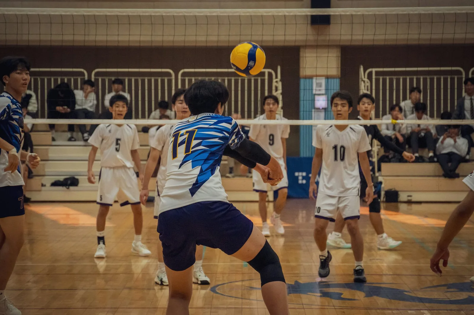 Volleyball player in action